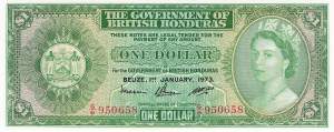 Britisch Honduras 1 Dollar p28c  1973